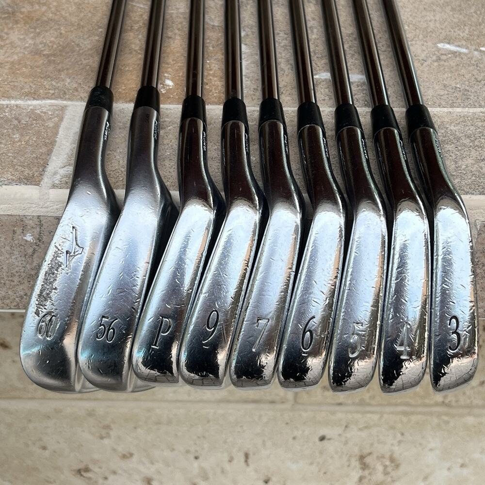 Mizuno Iron Set MP-60 FORGED 3-7 9-PW SW LW MP Series S300 Stiff RH NO #8 "FAIR" - Picture 2 of 16